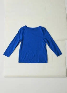 Lia T-shirt met bootnek, geverfd in de massa