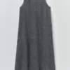 Linnen-katoenen twill schortjurk