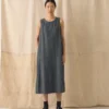 Linnen-katoenen twill schortjurk