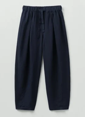 Minako kledinggeverfde linnen broek
