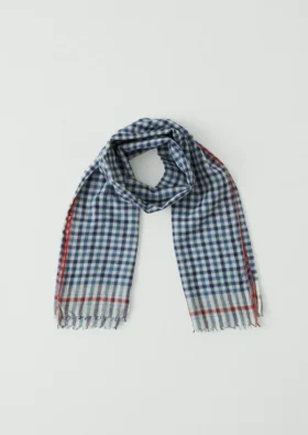 Moismont katoenen gingham sjaal