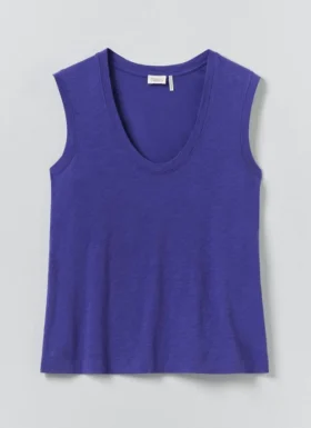 Mouwloos T-shirt van katoen