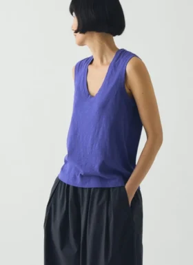 Mouwloos T-shirt van katoen