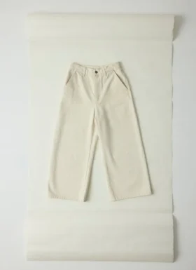 Ontspannen denimbroek met wijde pijpen