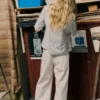 Ontspannen denimbroek met wijde pijpen