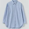Oversized lang overhemd van katoen-oxford