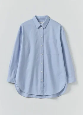 Oversized lang overhemd van katoen-oxford