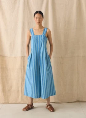 Oyo gestreepte katoenen Jumpsuit