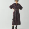 Pantry Stripe katoenen wikkeljurk