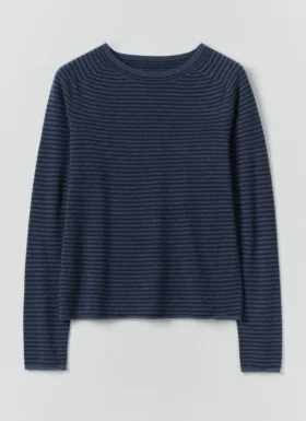 Striped Wool Cashmere Neat Trui