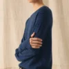 Striped Wool Cashmere Neat Trui