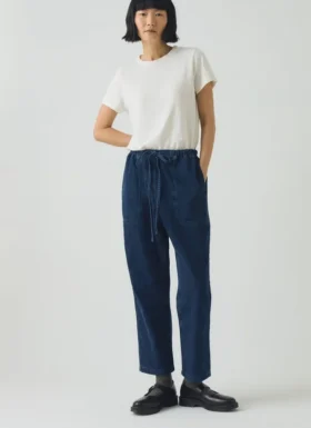 Suki denim broek met panelen