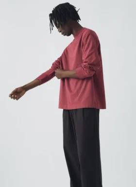 T-shirt met lange mouwen en ronde hals
