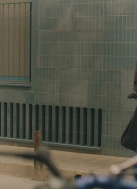 Trenchcoat van gewaxt katoen
