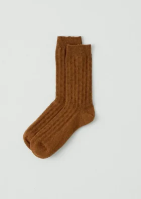 Wollen sokken met stippen